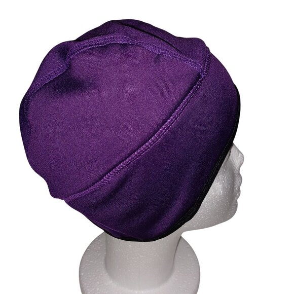 Igloos Gorpcore Retro Warm Royal Purple/Black Street Wear Urban Skully Cap Men - Picture 2 of 8